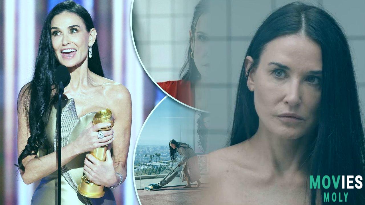 Demi Moore's 'The Substance': Wild Body Horror Flick Getting Oscar Buzz & Where to Watch - MoviesMoly Main Image