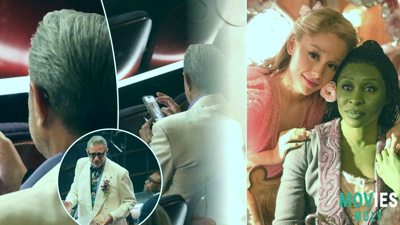 Jeff Goldblum Steals Oscars 2025 Red Carpet (Again!) Checking Selfies & 'Wicked' Scoop - MoviesMoly Main Image