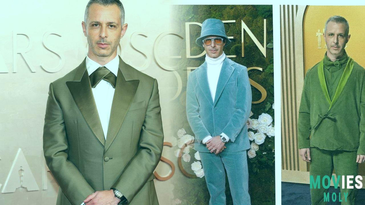 Jeremy Strong's Oscar Style: Green Tuxedos Bold Choices & 'The Apprentice' Buzz - MoviesMoly Main Image