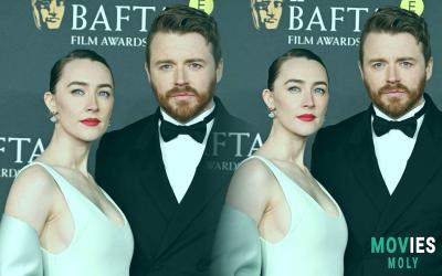 Saoirse Ronan Shines at BAFTAs: Red Carpet Date Night IFTA Wins & 'The Outrun' Buzz - MoviesMoly