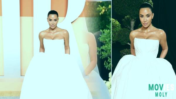 Wait Did Kim Kardashian Just Rewear Her Wedding Dress to the Oscars?! Let's Unpack This Look!