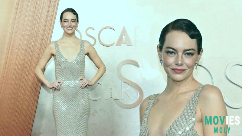 Emma Stone Owns the Oscars: Stunning Looks Reunion with Ex & Hilarious Dress Mishap! - MoviesMoly image 8 