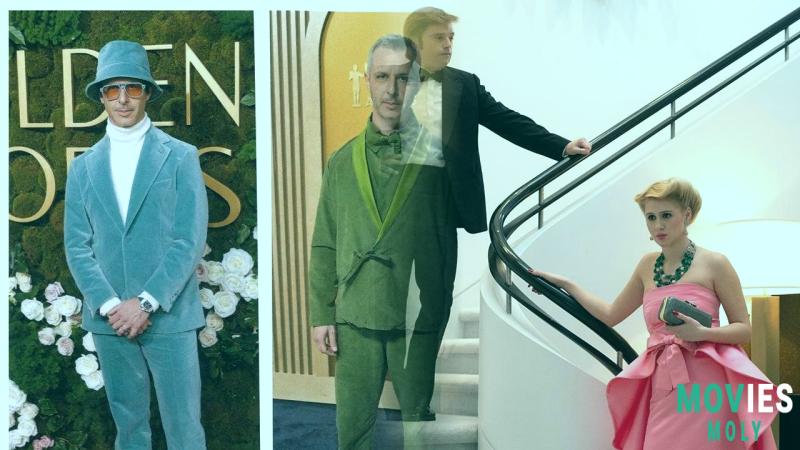 Jeremy Strong's Oscar Style: Green Tuxedos Bold Choices & 'The Apprentice' Buzz - MoviesMoly image 3 