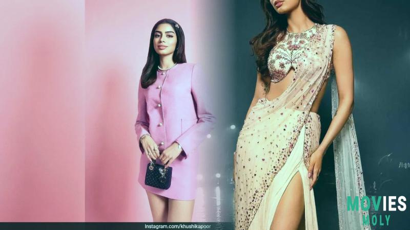 Khushi Kapoor: From Saree Glam to Barbiecore Dreams This Bollywood Newbie is Turning Heads! image 5 